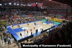 Fotografi e realizuar gjatë përballjes mes Maqedonisë së Veriut dhe Rumanisë në Kumanovë.