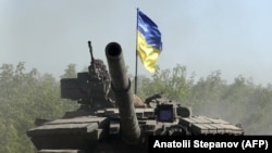 یک تانک نیروهای اوکراین