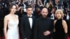 Echipa filmului „Metronom”, premiat la Cannes. De la stânga la dreapta: Mara Vicol, Șerban Lazarovici, Alexandru Belc, Mara Bugarin 