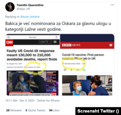 Ovaj montiran sadržaj u velikom broju deljen je sa naloga u Srbiji
