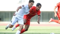 Мьянма менен Кыргызстандын футбол боюнча улуттук курама командаларынын беттеши. 11.06.2021-ж. Осака, Жапония.