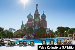 Анталиядагы орус туристтери эс алган жер. Түркия