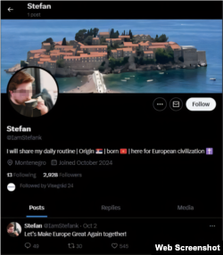 Contul X al presupusului „proprietar” al Europe Invasion a folosit o fotografie a unui turc care a declarat că a fost folosită fără știrea sa.