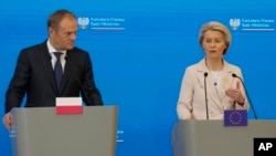 Дональд Туск і Урзуля фон дэр Ляен