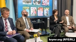 Презентация отчета «КРЫМ: транзитный хаб перемещения и идеологической обработки детей» в Представительстве Президента Украины в АРК. Киев, 03.12.2025