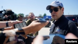 Марко Рубио журналисттердин алдында. 12-сентябрь, 2025-жыл.