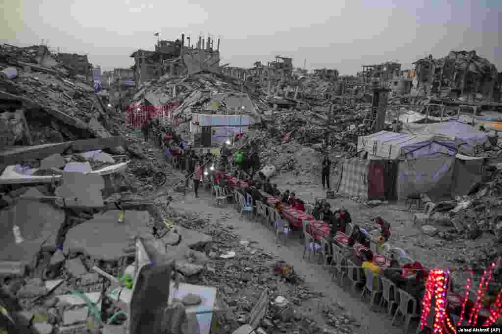 Рамазан аенда Газзә сызыгында хәрәбәләр эчендә авыз ачу. &nbsp;