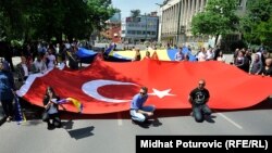 Sarajevo tokom Erdoganove posjete 2015. 
