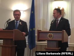 Gianni Buquicchio și Andrian Candu la Chisinau