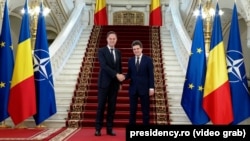 Mark Rutte, secretarul general al NATO, primit la Palatul Cotroceni pe 5 noiembrie de președintele Nicușor Dan.