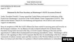 Pismo press službe Bijele kuće