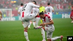 მიქაუტაძე და ქოჩორაშვილი აღნიშნავენ თურქეთის კარში გატანილ გოლს.