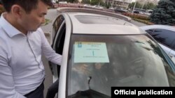 Бишкек мэриясынын эл ташууга чыгарылган унаасы. 3-июнь, 2021-жыл.