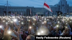 Минсктеги кечки демонстрация