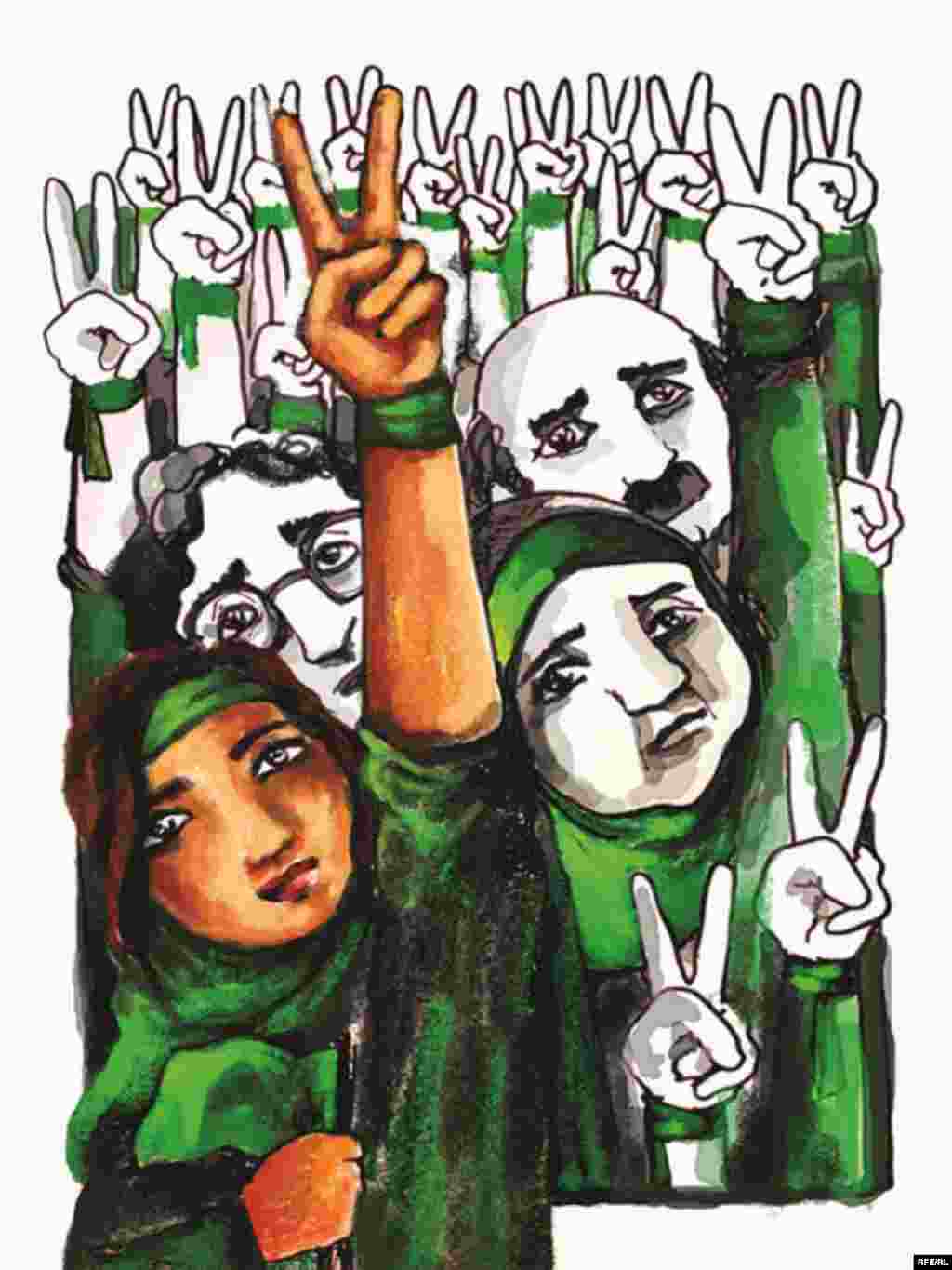 Iran's Election Unrest: An Artist's View #19