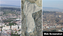 ფოტოზე მოჩანს "არსენალის მთად" წოდებული მახათის მთის ნაწილი.