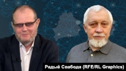 Юры Дракахруст (зьлева) і Сяргей Навумчык, каляж