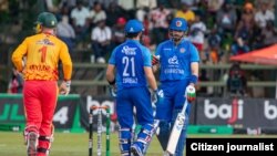 د افغانستان بیټران د زېمبابوې خلاف د توپوهنې پر مهال - د اکتوبر ۳۱مې انځور.