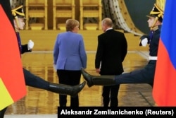 Канцлер Німеччини Ангела Меркель і президент Росії Володимир Путін. Москва, 20 серпня 2021 року