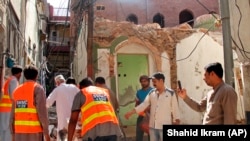 د پاکستان په سيالکوټ ښار کې د احمديانو وران کړل شوی جومات