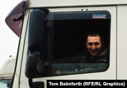MIkhail is just one of many Russian truckers who are angry about the new levy