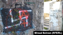 'Antititoizam je razumljiv kao politička reakcija nezadovoljnih ljudi, ali je u isto vreme aistoričan' (Foto: grafiti na Partizanskom groblju u Mostaru)