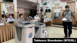 Жергиликтүү кеңештерге шайлоо. Бишкек. 11-июль, 2021-жыл.