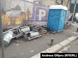 Strada Ion Cîmpineanu din zona Universității.