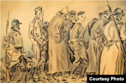 Iosef Iser, Prizonieri germani în Primul Război Mondial, 1917-1918 (Foto: Proiect J-Art)