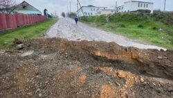 Кадамжай районунун Караван айылындагы казылган көчөлөр.