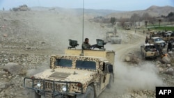 نیروهای افغان در حال اجرای عملیات نظامی