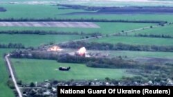 Удар по російському командному пункту під Ізюмом, квітень 2022 року