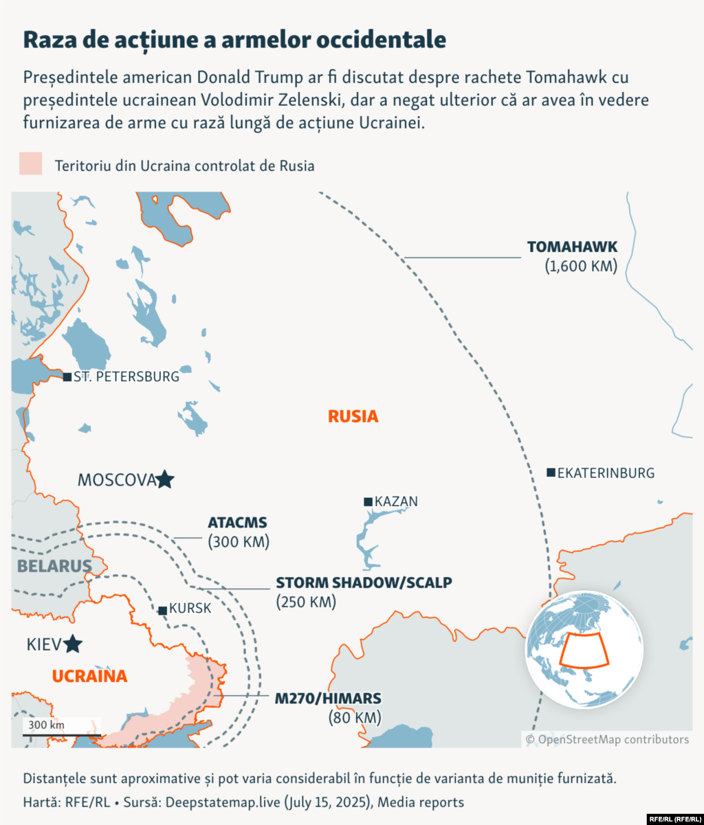 Combinația de rază de acțiune, viteză și putere de distrugere a Tomahawk face ca această armă să nu se compare cu nimic din ceea ce are în prezent Ucraina.