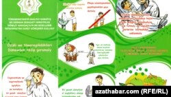 Türkmenistanda wirusdan goranmak usullary şekiller arkaly wagyz edilýär.