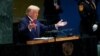 Президент США Дональд Трамп на сесії Генеральної асамблеї ООН