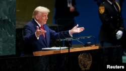 Президент США Дональд Трамп на сесії Генеральної асамблеї ООН