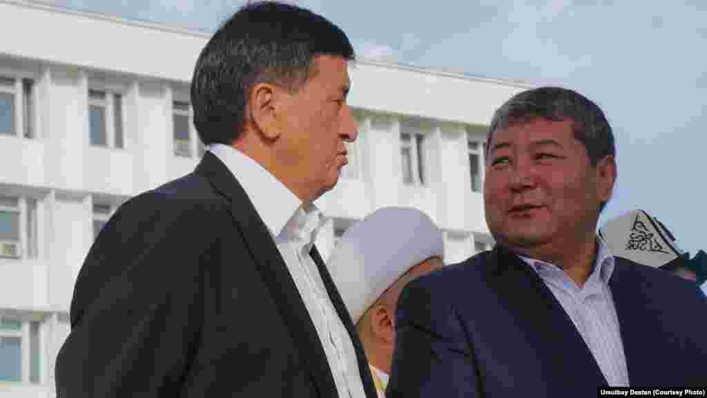 Губернатор Ошской области Жээнбеков и мэр Оша Мырзакматов