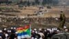 Ceasefire line between Israeli-occupied Golan Heights and Syria