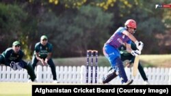 تصویر آرشیف: گوشه یی از یک بازی میان تیم های افغانستان و پاکستان 
