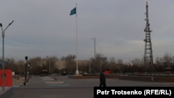 Мунайчылардын демонстрациялары өткөн аянт. Жаңы-Өзөн. Архив