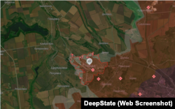 Торецьк на мапі DeepState станом на 15 січня: міські бої тривають вже дев'ятий місяць