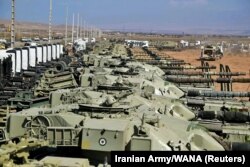 نمایی از تجهیزات شرکت داده شده در رزمایش فاتحان خیبر