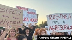 Protestul din Piața Victoriei după cel de-al 26-lea caz de femicid. 18 iunie 2025.