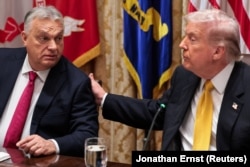 Președintele SUA, Donald Trump, găzduiește un prânz bilateral cu premierul Ungariei, Viktor Orbán, la Casa Albă, Washington, D.C., 7 noiembrie 2025