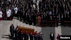 د اپرېل پر ۲۶مه په واتيکان کې د پاپ فرانسېس د جنازې مراسم .