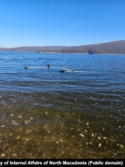 Avioni i rrëzuar në Liqenin e Mavrovës.