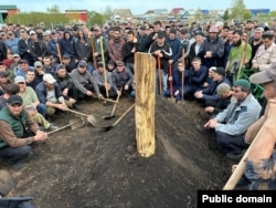 Джаназа по убитому муэдзину Ибрахиму Исяняеву
