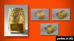 Tezaurul dacic furat de la Muzeul Drents din Olanda.