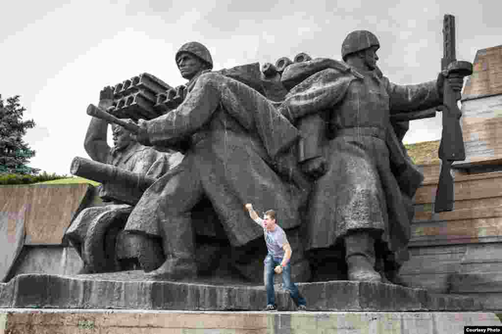 "In Ukraine, it was really something special," says Marcin Pietrzyk, who drove from Poland to Kyiv to see England's 3-2 victory over Sweden.