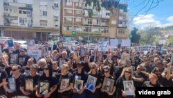 Протестен марш на семејствата на повредените и загинатите во пожарот во Кочани, 19 aприл 2025